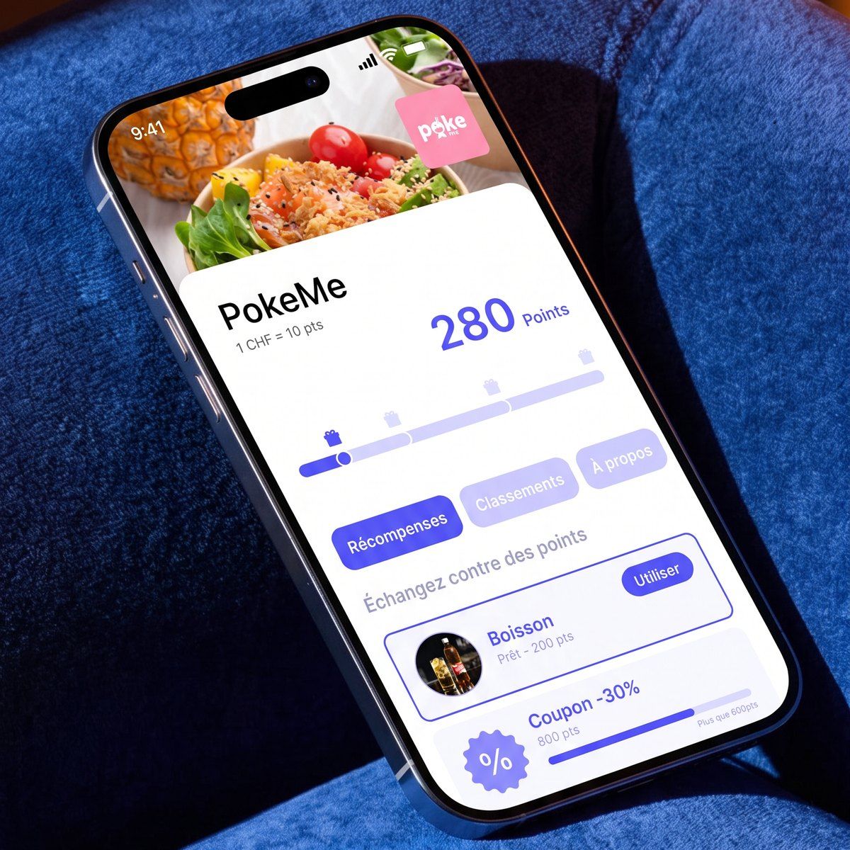 L’app Badger chez PokeMe : un solde de 280 points et les récompenses à échanger